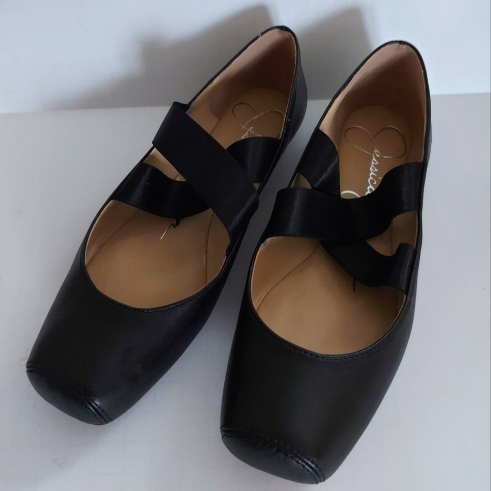 black shoes flats ballerina size 6 Sunday